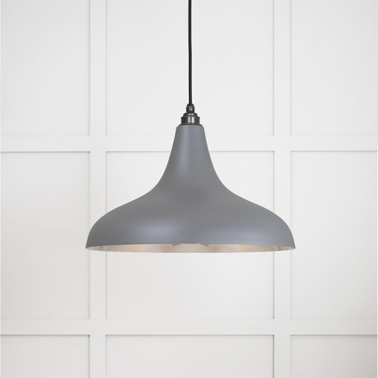 Smooth Nickel Frankley Pendant Light  in Bluff