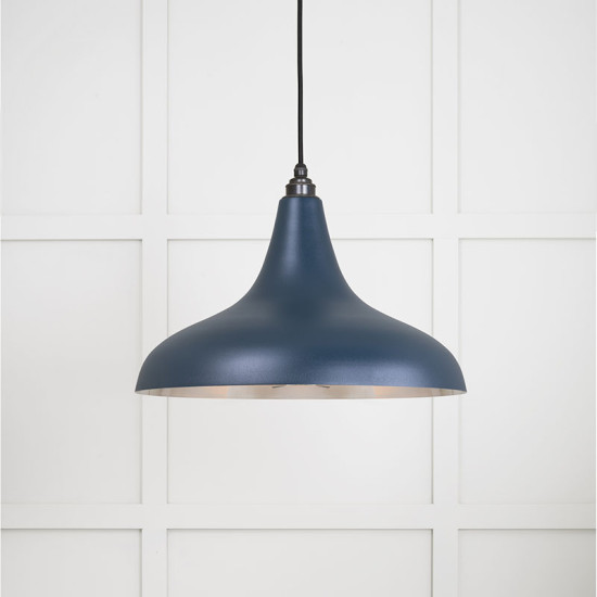 Smooth Nickel Frankley Pendant Light  in Dusk