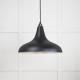 Smooth Nickel Frankley Pendant Light  in Elan Black
