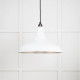 Smooth Nickel Frankley Pendant Light  in Flock