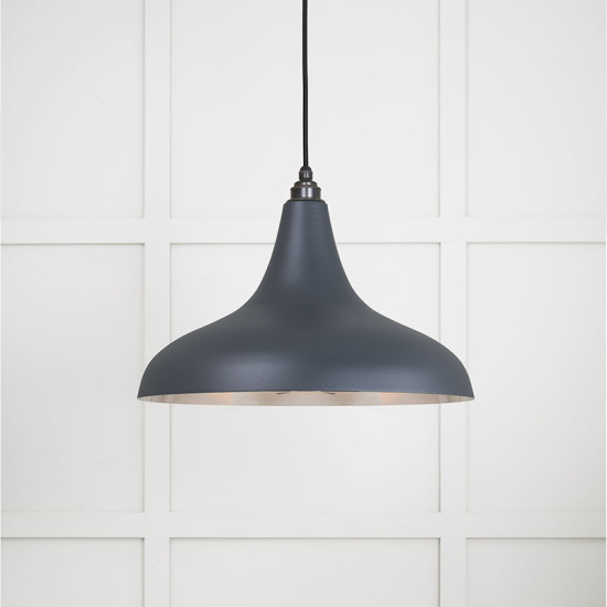 Smooth Nickel Frankley Pendant Light  in Soot