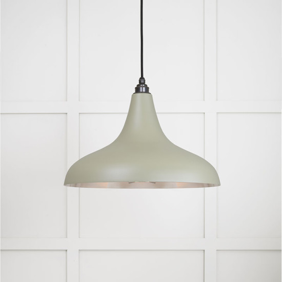 Smooth Nickel Frankley Pendant Light  in Tump
