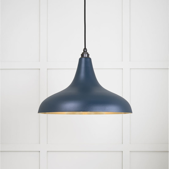 Smooth Brass Frankley Pendant Light  in Dusk