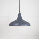 Smooth Brass Frankley Pendant Light  in Slate