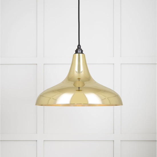 Smooth Brass Frankley Pendant Light