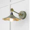 Smooth Brass Flora Wall Light in Tump