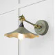 Smooth Brass Flora Wall Light in Tump