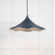 Smooth Nickel Flora Pendant Light  in Dusk