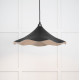 Smooth Nickel Flora Pendant Light  in Elan Black