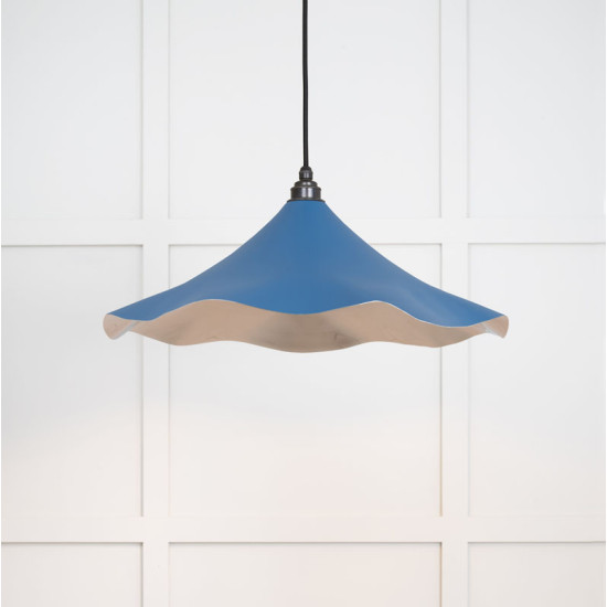 Smooth Nickel Flora Pendant Light  in Upstream