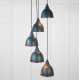 Smooth Copper Brindley Cluster Pendant Light in Dingle