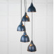 Smooth Copper Brindley Cluster Pendant Light in Dusk