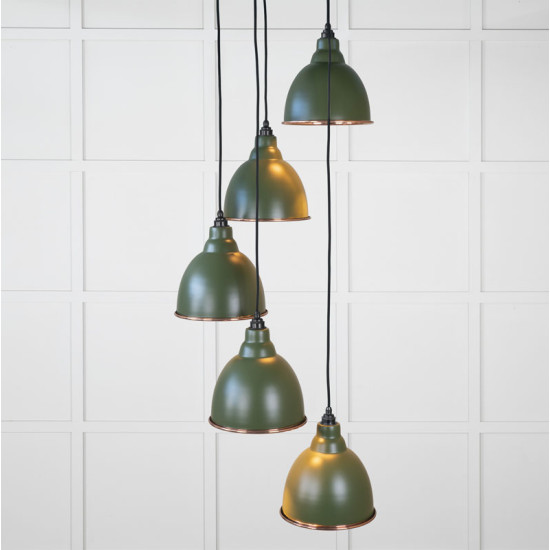 Smooth Copper Brindley Cluster Pendant Light in Heath