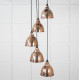 Smooth Copper Brindley Cluster Pendant Light