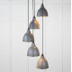 Smooth Brass Brindley Cluster Pendant Light  in Bluff