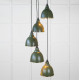 Smooth Brass Brindley Cluster Pendant Light  in Heath