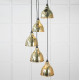 Smooth Brass Brindley Cluster Pendant Light