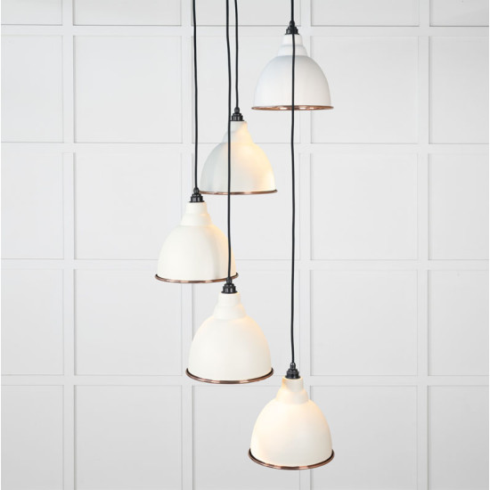 Hammered Copper Brindley Cluster Pendant Light in Teasel