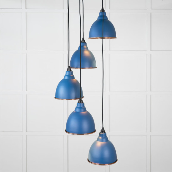 Hammered Copper Brindley Cluster Pendant Light in Upstream