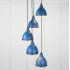 Hammered Copper Brindley Cluster Pendant Light in Upstream