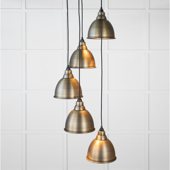 Aged Brass Brindley Cluster Pendant Light