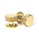 Polished Brass Brompton Mortice/Rim Knob Set Knob (Art Deco)