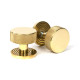 Polished Brass Brompton Mortice/Rim Knob Set Knob (Beehive)