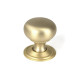 Satin Brass Mushroom Cabinet Knob