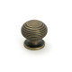 Burnished Brass Beehive Cabinet Knob 30mm