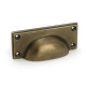 Burnished Brass Art Deco Drawer Pull