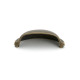 Burnished Brass Regency Concealed Drawer Pull