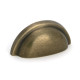 Burnished Brass Regency Concealed Drawer Pull
