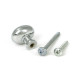 Polished Chrome Moore Cabinet Knob - 25mm
