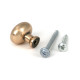 Polished Bronze Moore Cabinet Knob - 25mm