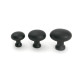 Matt Black Moore Cabinet Knob - 25mm
