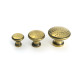 Aged Brass Hammered Cabinet Knob - Small