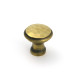 Aged Brass Hammered Cabinet Knob - Small