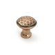 Polished Bronze Hammered Cabinet Knob - Small