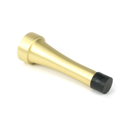 Period Projection Door Stop - Satin Brass