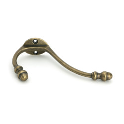 Burnished Brass Hat & Coat Hook