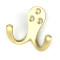 Satin Brass Celtic Double Robe Hook