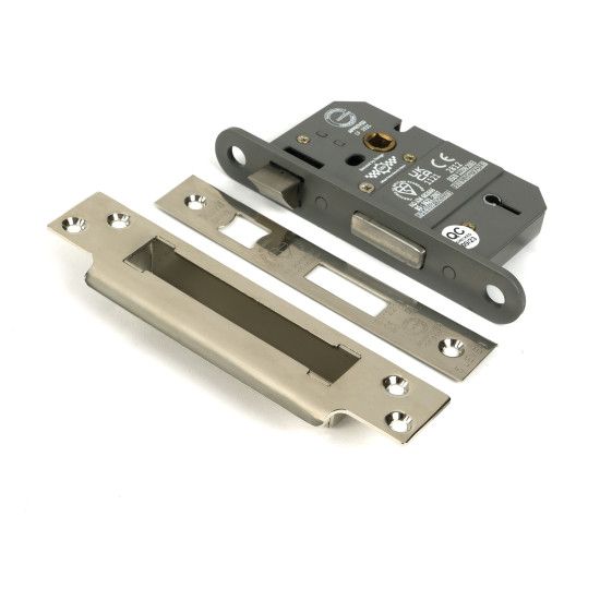 Polished Nickel 5 Lever BS Sash Lock