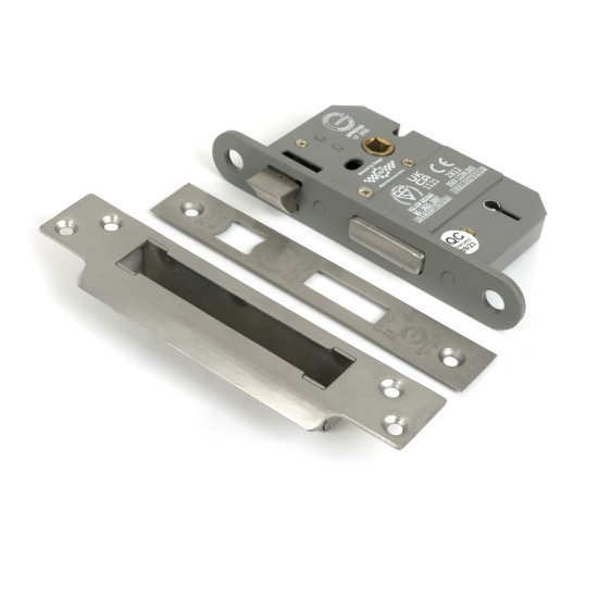 Satin Chrome 5 Lever BS Sash Lock