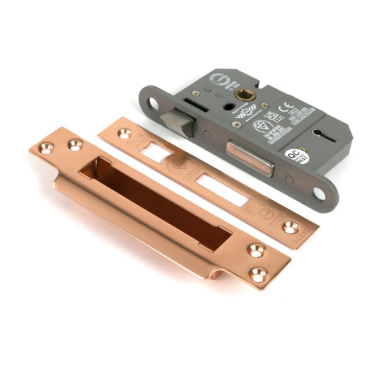 Polished Bronze 5 Lever BS Sash Lock