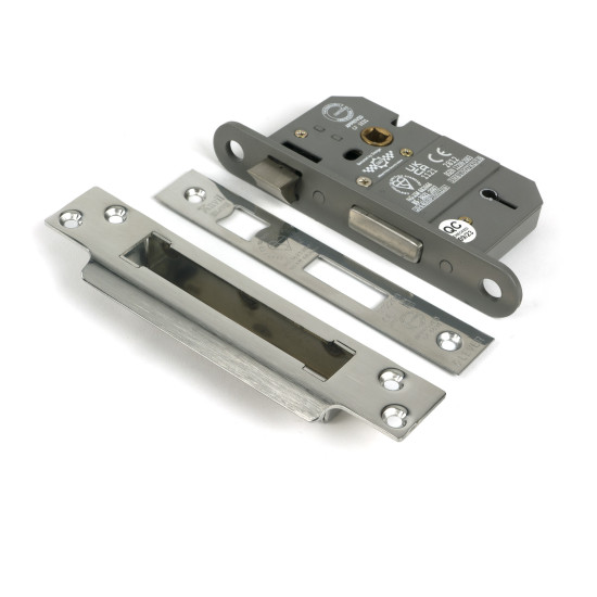Polished SS 5 Lever BS Sash Lock