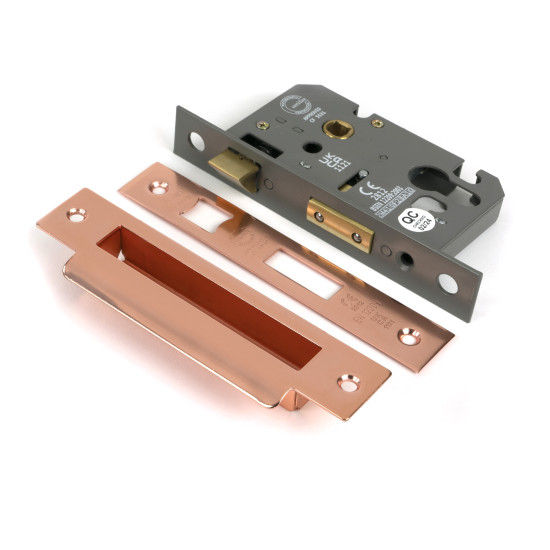 Polished Bronze 2.5" Euro Profile Sash Lock