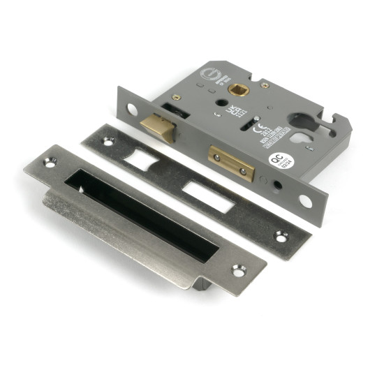 Pewter 3" Euro Profile Sash Lock