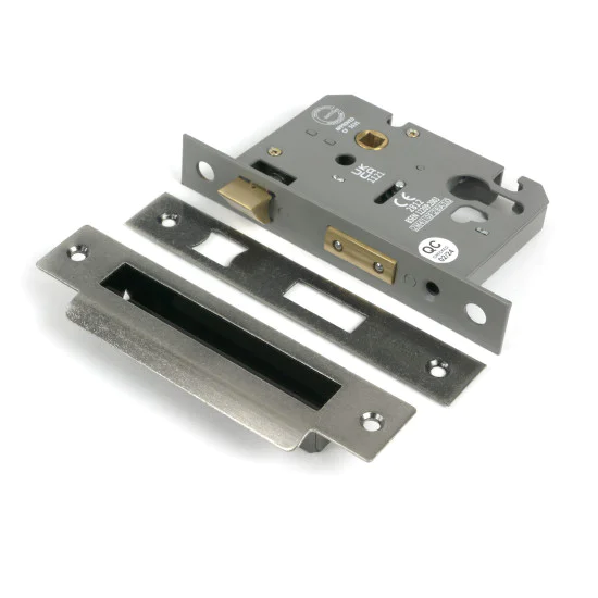 Pewter 3" Euro Profile Sash Lock