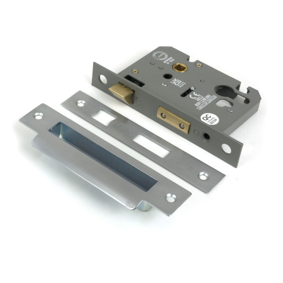 Satin Chrome 3" Euro Profile Sash Lock
