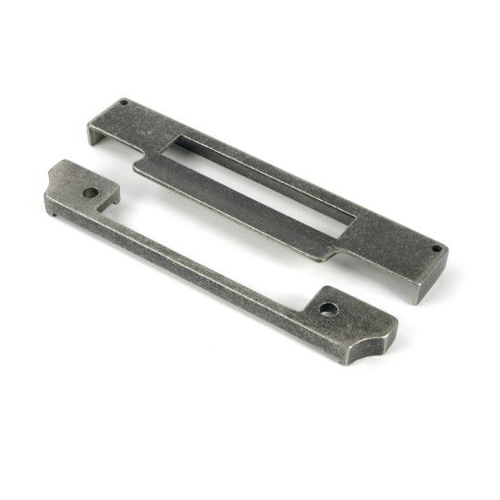 Pewter 1/2" Rebate Kit for Euro Sash Lock